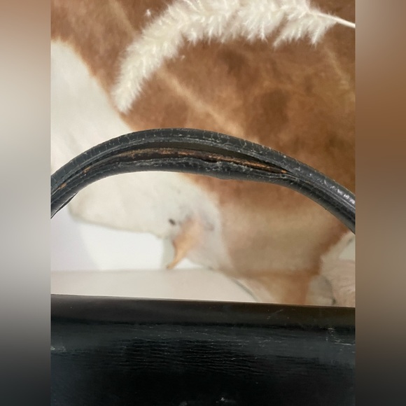 HERMES | Vintage 1966 Bonwit Teller Kelly 32 Black Box Calf Leather Bag - Picture 11 of 16